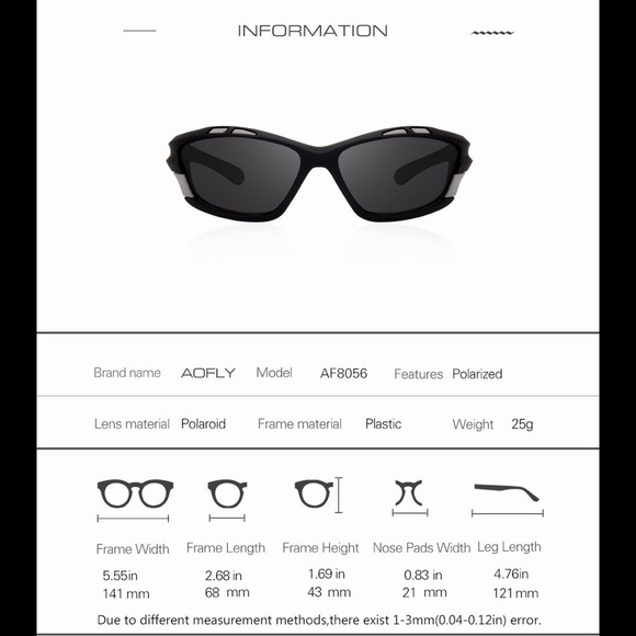 AOFLY Men's Sport Sunglasses - Picture 5 of 6